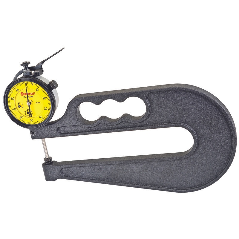 Picture of Starrett 1015Mb-150 Dial Thickness Gage, 0-25mm, 6" Throat