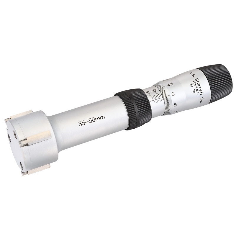 Picture of Starrett 78Mxtz-50 Inside Bore Gage Micrometer, 35-50mm, 0.005mm, 0.004mm