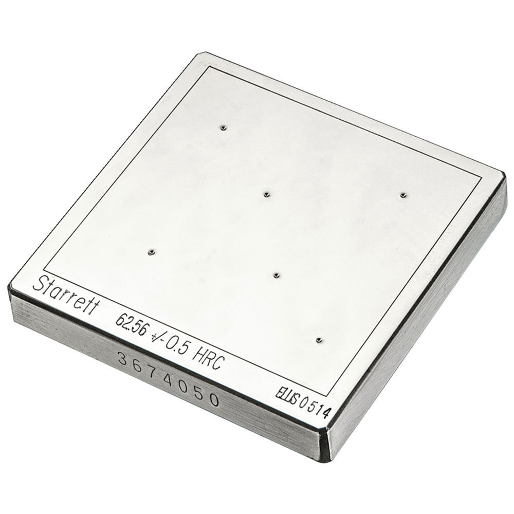 Picture of Starrett PT05113 Rockwell Test Block, RE60 Rockwell E Scale, Serialized, with Certificate