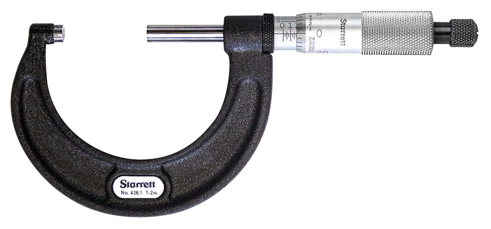 Picture of Starrett T436.1Xrl-2 Outside Micrometer, 1-2", .0001" Grads