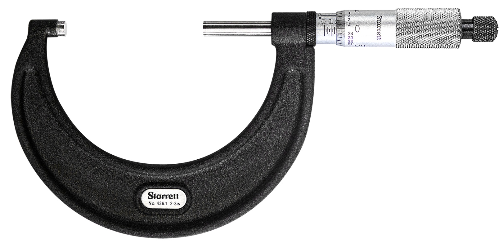 Picture of Starrett T436.1Xrl-3 Outside Micrometer, 2-3", .0001" Grads