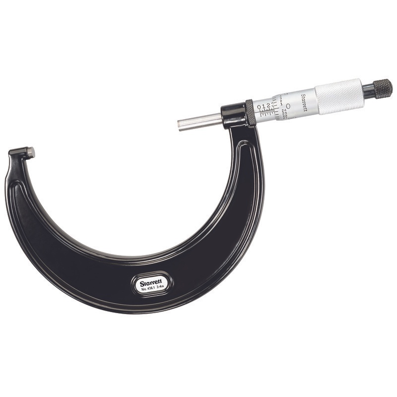 Picture of Starrett 436.1Xrl-4 Outside Micrometer, 3-4", .001" Grads