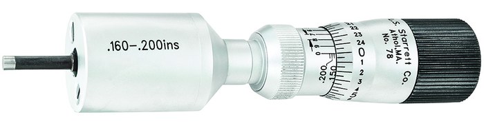 Picture of Starrett 78Xtz-200 Inside Bore Gage Micrometer, .160-.200", .0001"