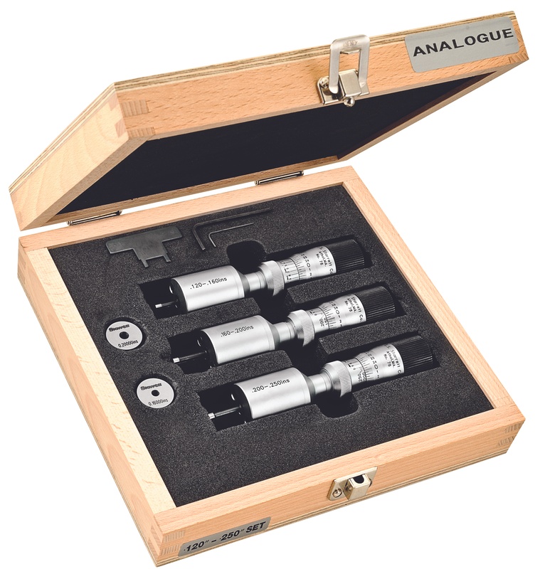 Picture of Starrett S78Xtbz Inside Bore Gage Micrometer Set, .120-.250", .0001"