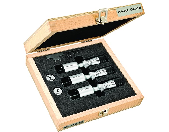 Picture of Starrett S78Mxtaz Inside Bore Gage Micrometer Set, 2-3mm, 0.0025mm