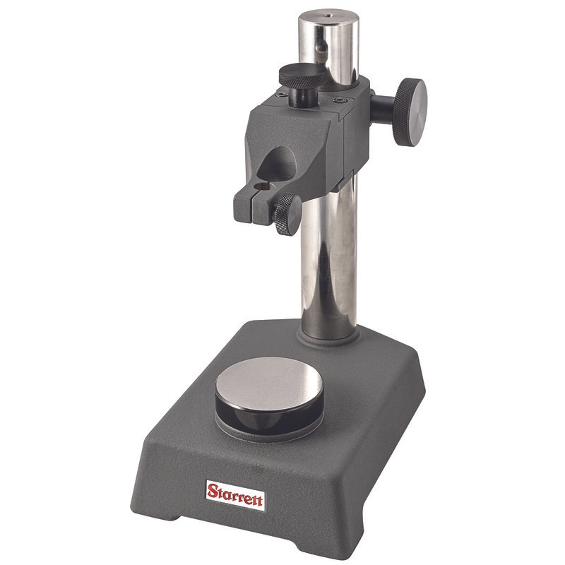 Picture of Starrett 3671 Indicator Stand W/ Round Flat Anvil, 3/8" Stem Hole, 8mm Bushing