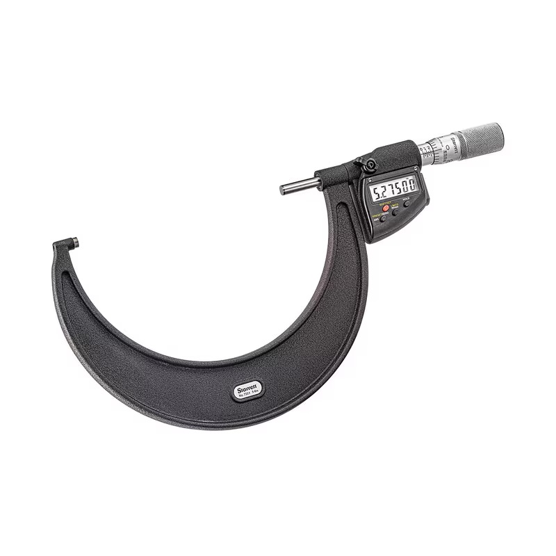 Picture of Starrett 733.1Xflz-5 Lcd Outside Micrometer, Friction Thimble, Carbide Anvil, Spc Output, 0.001mm Res., 125-150mm Range