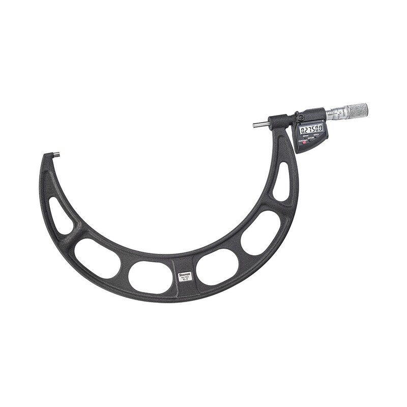 Picture of Starrett 733.1Xflz-8 Lcd Outside Micrometer, Friction Thimble, Carbide Anvil, Spc Output, 0.001mm Res., 200-225mm Range