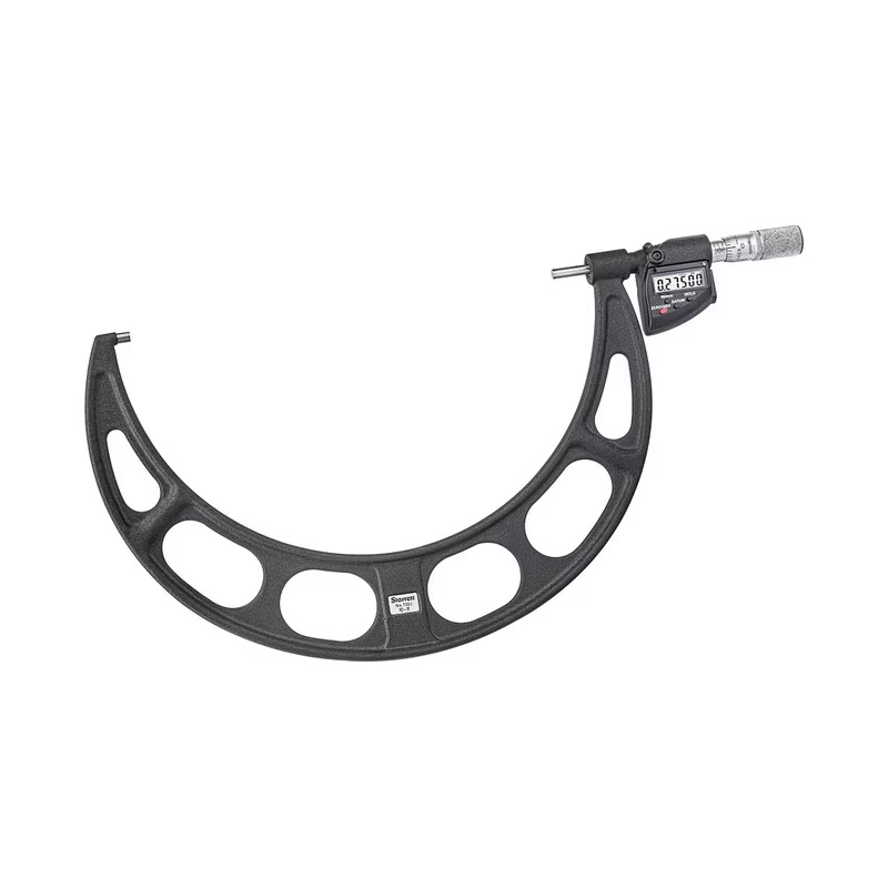 Picture of Starrett 733.1Xflz-21 Lcd Outside Micrometer, Friction Thimble, Carbide Anvil, Spc Output, 0.001mm Res., 525-550mm Range