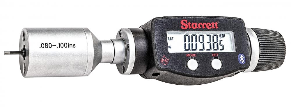 Picture of Starrett 770Bxtz-250 Electronic Digital Internal Micrometer With Bluetooth, Spc Output, .080-.100" Range, .00005" Res.