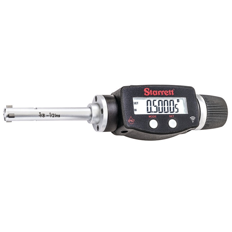 Picture of Starrett 770Bxtz-375 Electronic Digital Internal Micrometer With Bluetooth, Spc Output, 3/8-1/2" Range, .00005" Res.