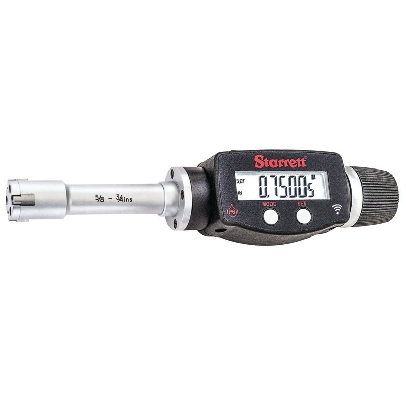 Picture of Starrett 770Bxtz-625 Electronic Digital Internal Micrometer With Bluetooth, Spc Output, 5/8-3/4" Range, .00005" Res.