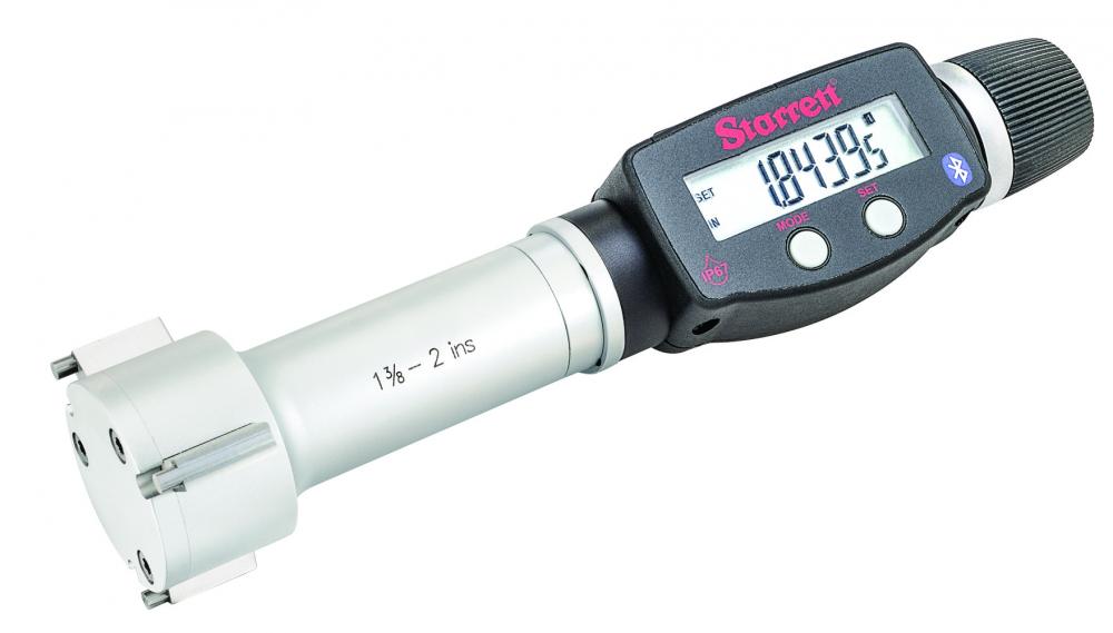 Picture of Starrett 770Bxtz-120 Electronic Digital Internal Micrometer With Bluetooth, Spc Output, 1-3/8 -2" Range, .00005" Res.