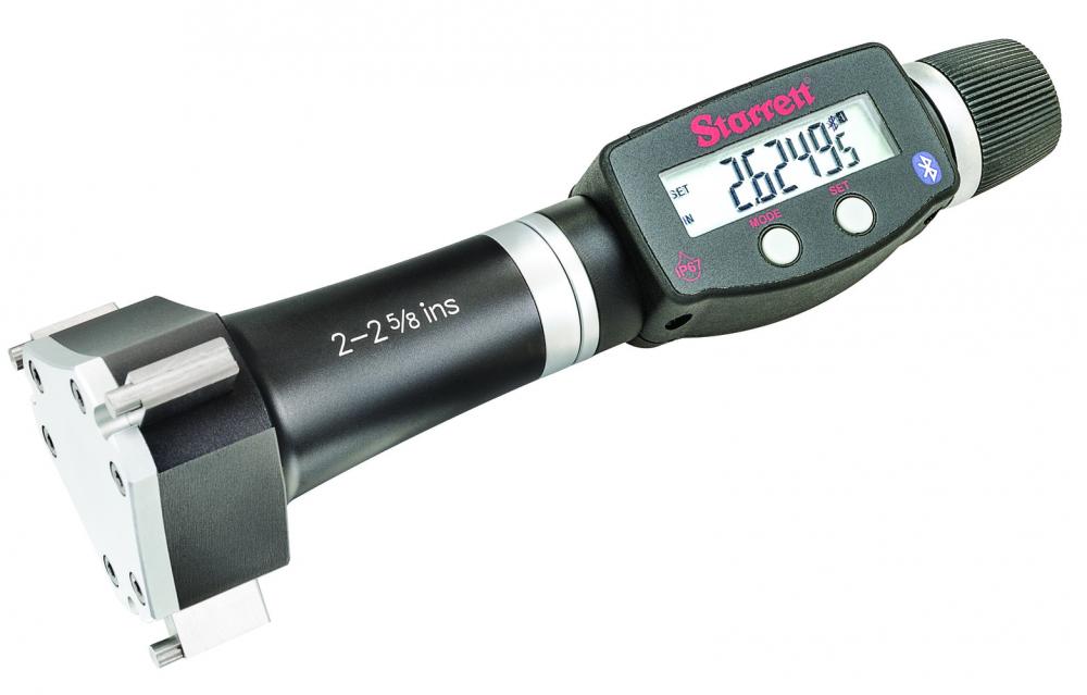 Picture of Starrett 770Bxtz-2 Electronic Digital Internal Micrometer With Bluetooth, Spc Output, 2- 2-5/8" Range, .00005" Res.