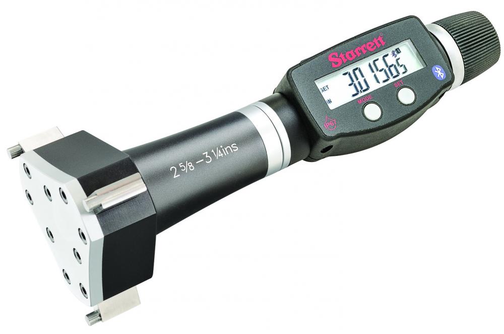 Picture of Starrett 770Bxtz-258 Electronic Digital Internal Micrometer With Bluetooth, Spc Output, 2-5/8 - 3-1/4" Range, .00005" Res.