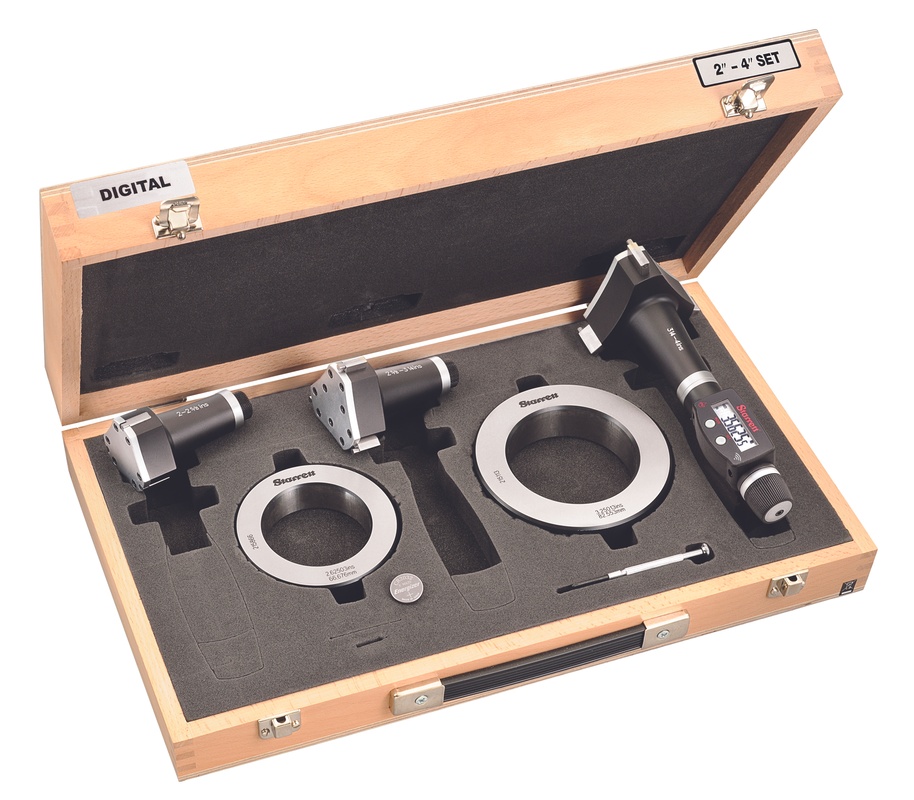 Picture of Starrett S770Bxtez Electronic Internal Micrometer Set, 3-Point Contact (2-4" (50-100mm) Range) And Built-In Bluetooth