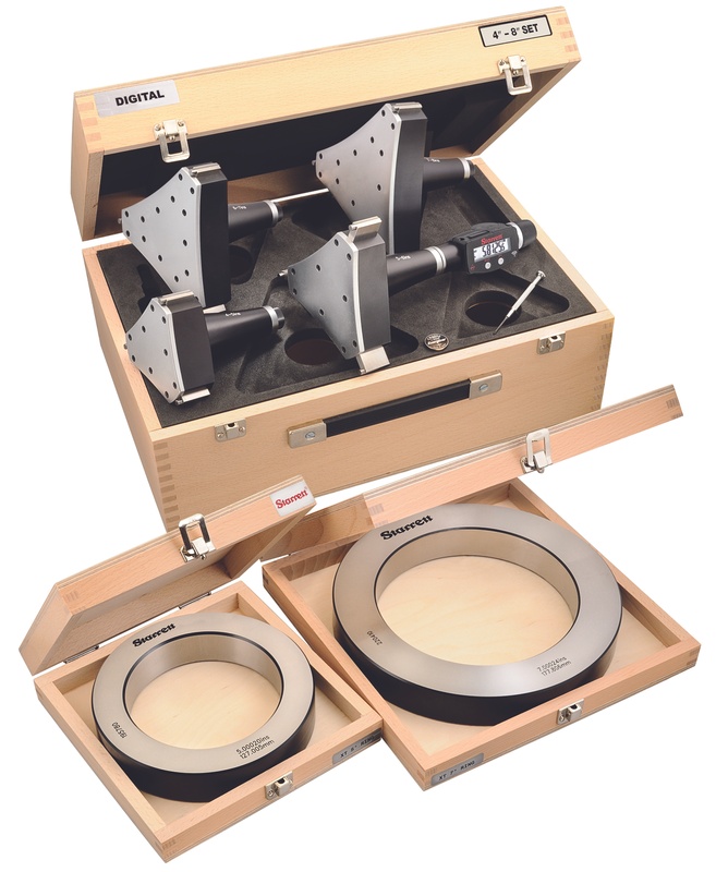 Picture of Starrett S770Bxtfz Electronic Internal Micrometer Set, 3-Point Contact (4-8" (100-200mm) Range) And Built-In Bluetooth