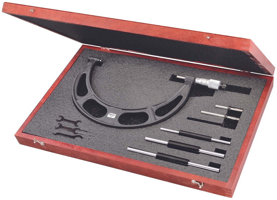 Picture of Starrett 224.1Brlz Micrometer Anvil Interchangeable Anvil Micrometer 6-9" W Case