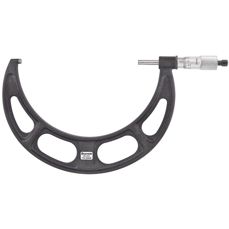 Picture of Starrett 436.1Mxrl-200 Outside Micrometer, 175-200mm, 0.01mm Grads
