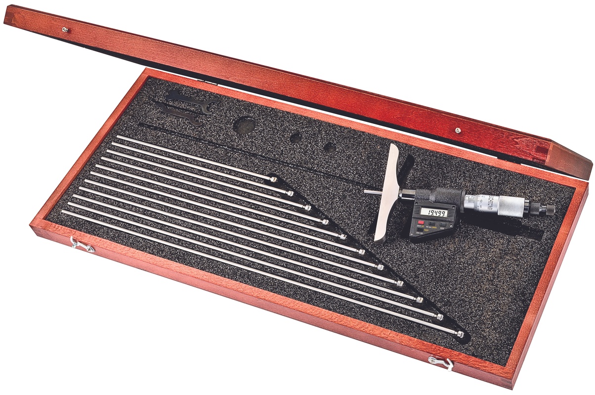 Picture of Starrett 749.1Mebz-300 Electronic Depth Micrometer 300mm 049659727821