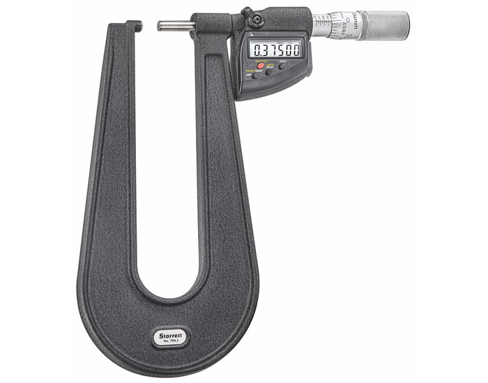 Picture of Starrett 764.1Bxfl Sheet Metal Micrometer, Electronic