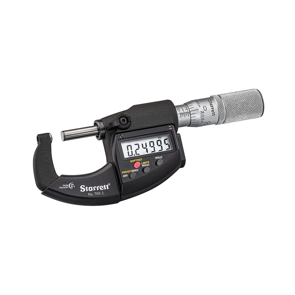 Picture of Starrett 788.1Xfl Micrometer Anvil Micrometer - Round Anvil