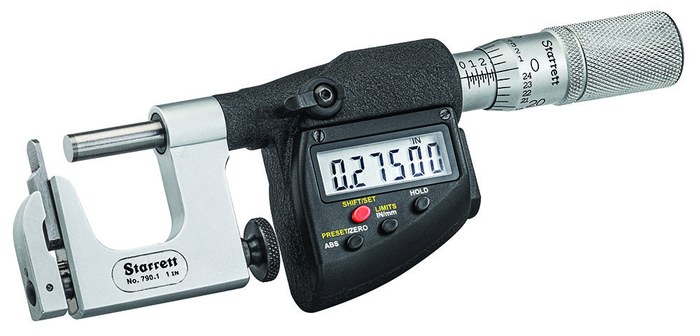 Picture of Starrett 790.1Meafl-50 Micrometer Anvil Micrometer Multi-Anvil 50mm