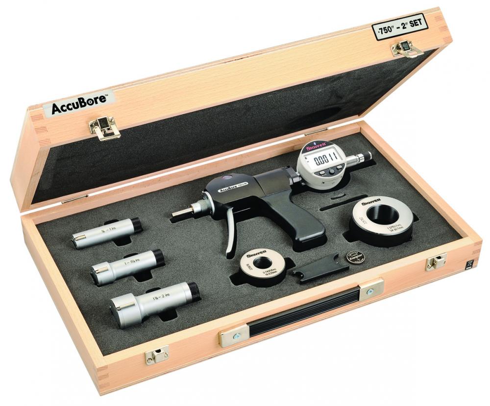 Picture of AccuBore Electronic Bore Gage Set, 3-Point Contact (3/4-2" (20-50mm) Range) and built-in Bluetooth