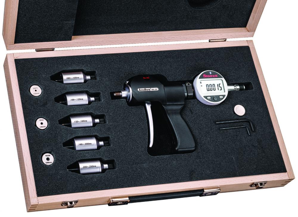 Picture of AccuBore Electronic Bore Gage Set, 2-Point Contact (.080-.250" (2-6mm) Range) and built-in Bluetooth