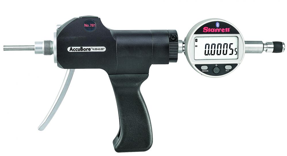 Picture of AccuBore Electronic Pistol Grip Gage Only With Indicator, SPC Output, 4-8" Range, .00005" Res.