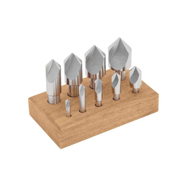 Picture of STM 120863 9Pc 100º Se Flute HSS Countersink Set