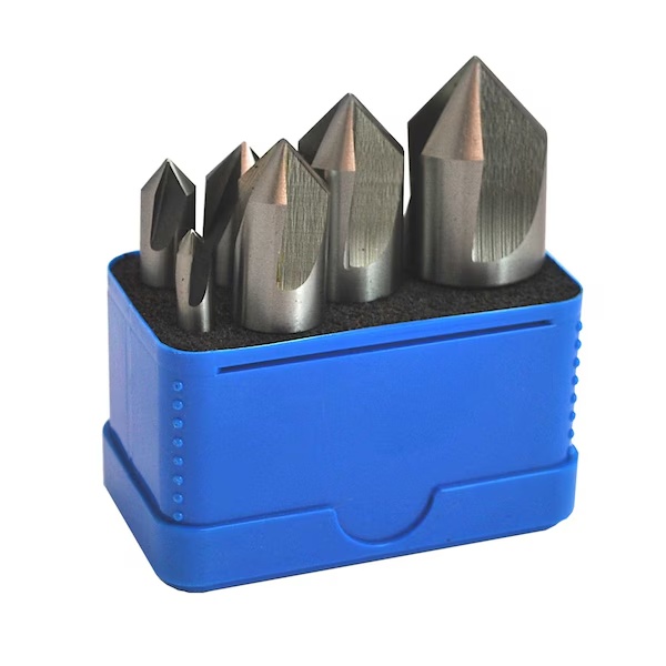 Picture of STM 120872 6 Pc 100º 3-Flute HSS Countersink Set