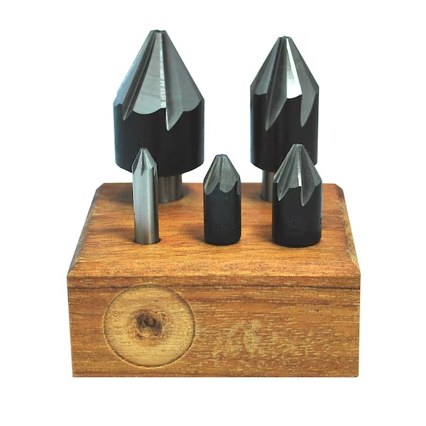 Picture of STM 120877 5Pc 82º 6-Flute HSS Machine Countersink Set