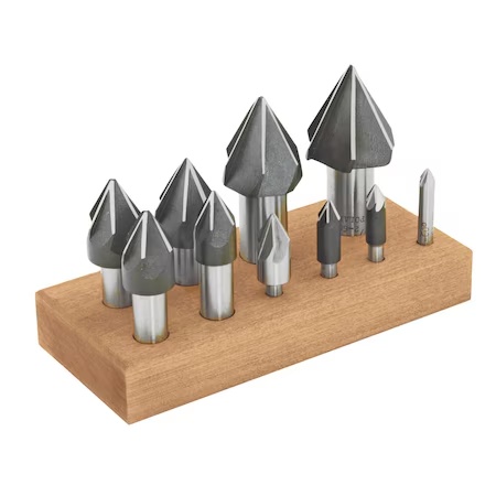 Picture of STM 120879 10Pc 82º 6-Flute HSS Machine Countersink Set