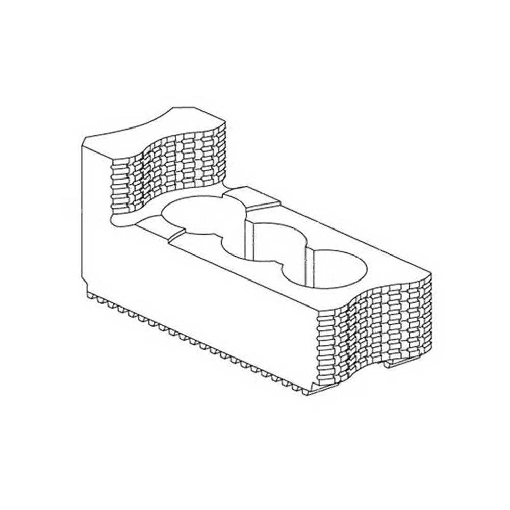 Picture of STM 492015 12" Hard Top Jaws STM 12" Hard Top Jaws With Metric Serration (Set)