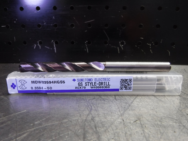 Picture of Sumitomo U103724 MDW03594HGS5 Carbide Drill