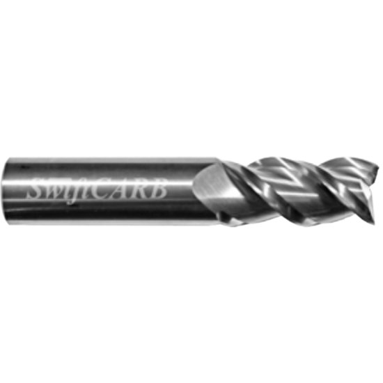 Picture of Swiftcarb AC12503FK00BR600 Dia 1-1/4 SH 1.2500 LOC 2.00 OAL4.50 End Mill Standard Flute Variable Helix Carbide Uncoated Single End Corner Radius0.0300 0.76mm