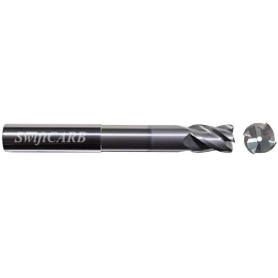 Picture of Swiftcarb XD10004DGKWKTCCM Dia 1 SH 1.00 LOC 1.2500 OAL6.50 End Mill Standard Flute Variable Helix Carbide AlTiN Single End Corner Radius0.0600 1.52mm