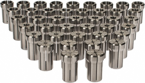 Picture of Techniks DA100 Double Angle Collet Set, 8pc, 1/8" - 9/16" by 16ths