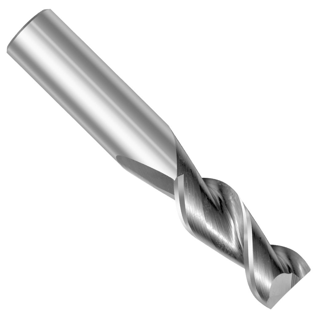 Picture of 2 Flute Solid Carbide Single End, TMX End Mill; 1/2" cutting diamter x 1/2" shank 1" (LOC) x 3" (OAL)