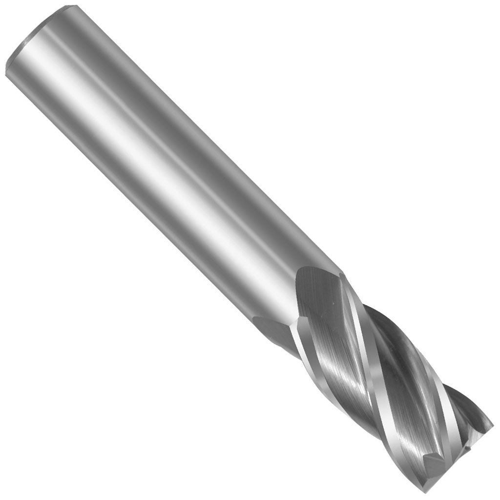 Picture of 4 Flute Solid Carbide Single End, Metric TMX End Mill; 16 mm (.6299") Dia x 16 mm shank x 32 mm Length of cut (LOC) x 89 mm (OAL)