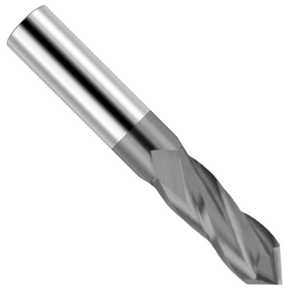 Picture of 4 Flute Solid Carbide 90Point Angle TiAlN coated TMX Drill Mill: 1/4" Dia x 3/4" (LOC) x 2-1/2" (OAL)
