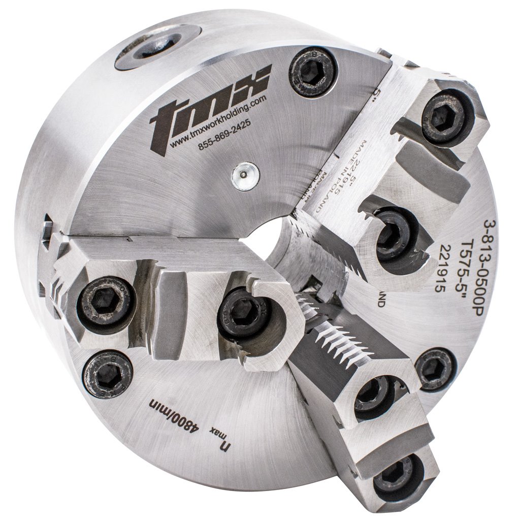 Picture of Toolmex 3-813-1000P Scroll Chuck .990 Bar Capacity 3 Jaws 9.8400 249.90mm Dia