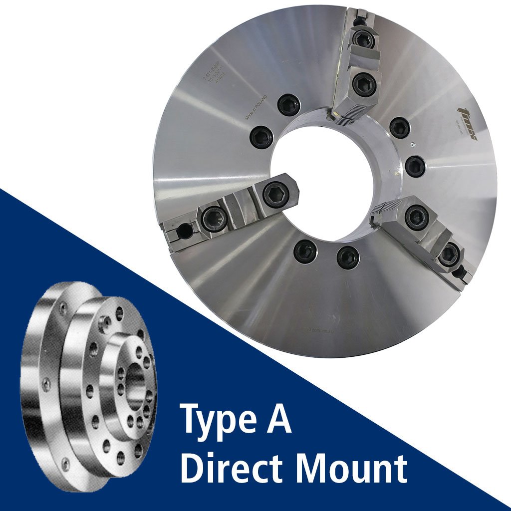 Picture of Toolmex 3-821-1628P Scroll Chuck .350 Bar Capacity 3 Jaws 15.7500 400.00mm Dia