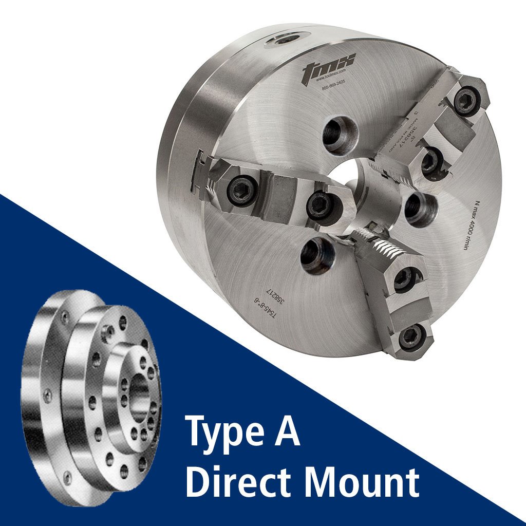 Picture of Toolmex 3-821-2811P Scroll Chuck .920 Bar Capacity 3 Jaws 24.8000 629.90mm Dia