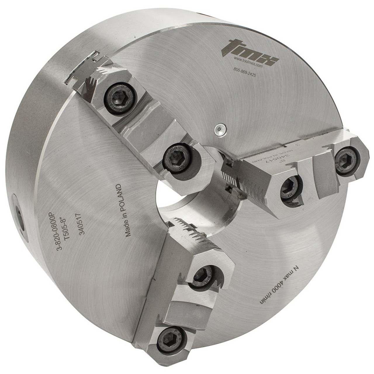 Picture of 3 Jaw (2 Pc) Scroll Forged Steel VTL Chuck 0in (1250mm) TMX Made in Europe