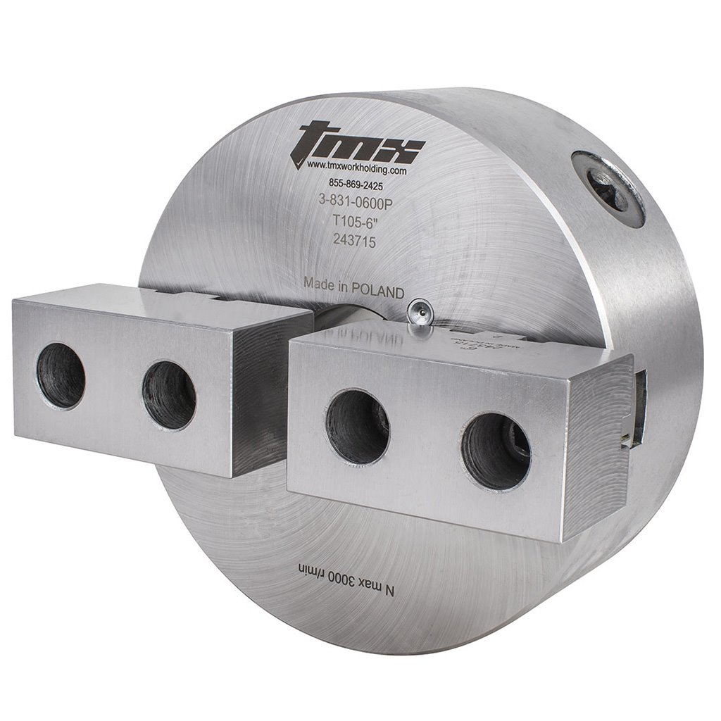 Picture of Toolmex 3-831-0600P Scroll Chuck .650 Bar Capacity 2 Jaws 6.3000 160.00mm Dia