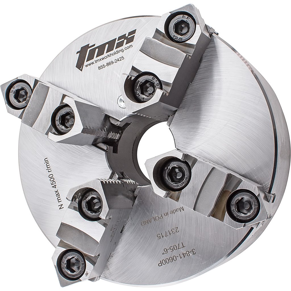 Picture of Toolmex 3-841-0500P Scroll Chuck .250 Bar Capacity 4 Jaws 4.9200 124.90mm Dia