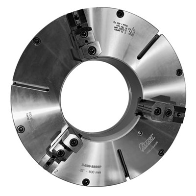 Picture of 4 Jaw (2Pc) Scroll Forged Steel Extra Heavy Duty 36in Chuck, Thru-Hole Max 13" (330mm) TMX Made in Europe