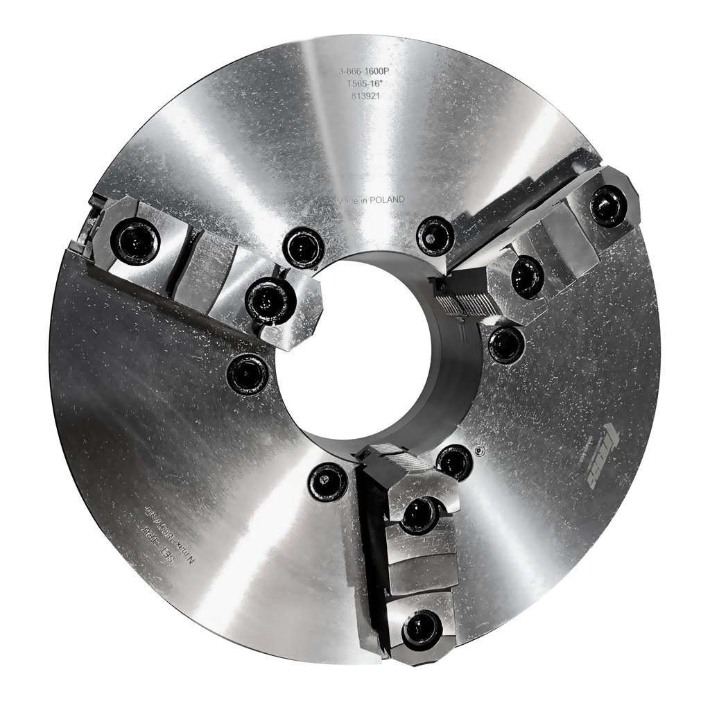 Picture of Toolmex 3-866-1600P Scroll Chuck .350 Bar Capacity 3 Jaws 15.7500 400.00mm Dia